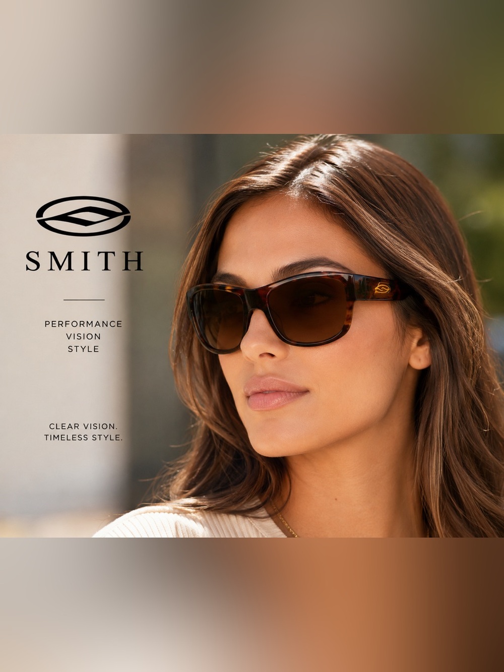 SMITH Women's Tortoiseshell Sunglasses with Brown Gradient Lenses